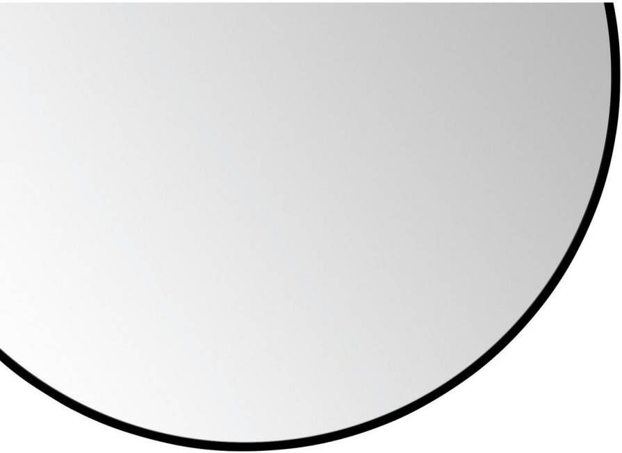 Talos Led-lichtspiegel rond met indirecte ledverlichting in matzwart ø 100 cm