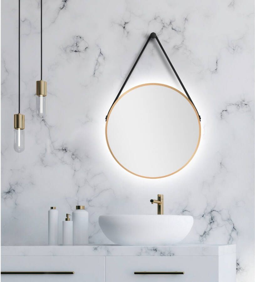 Talos Led-lichtspiegel rond met indirecte ledverlichting mat ø 50 cm