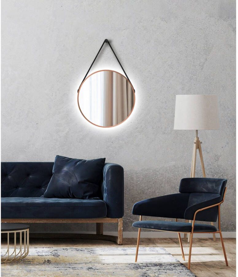 Talos Led-lichtspiegel rond met indirecte ledverlichting mat ø 50 cm