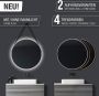 Talos Led-lichtspiegel rond met indirecte ledverlichting mat ø 80 cm - Thumbnail 7