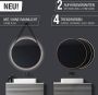 Talos Led-lichtspiegel rond met indirecte ledverlichting mat ø 80 cm - Thumbnail 6