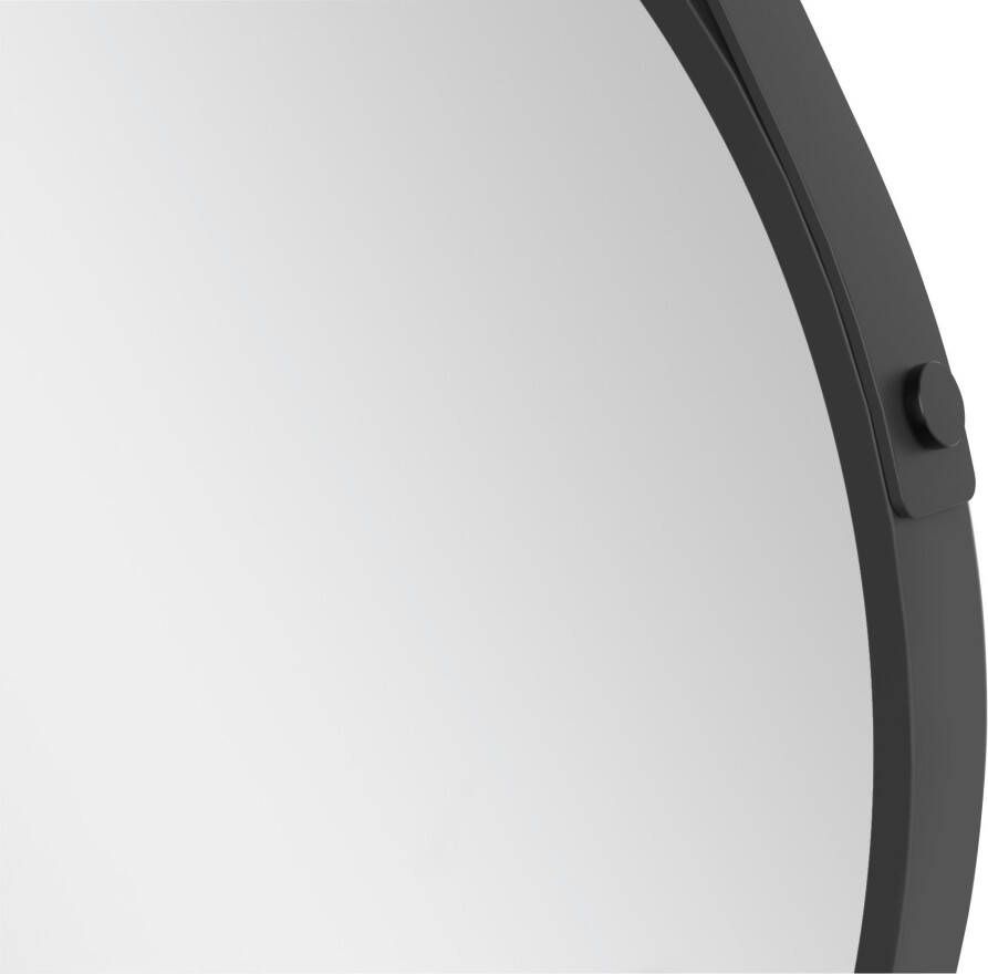 Talos Wandspiegel Black Light Diameter: 50 cm matzwart gelakt IP24