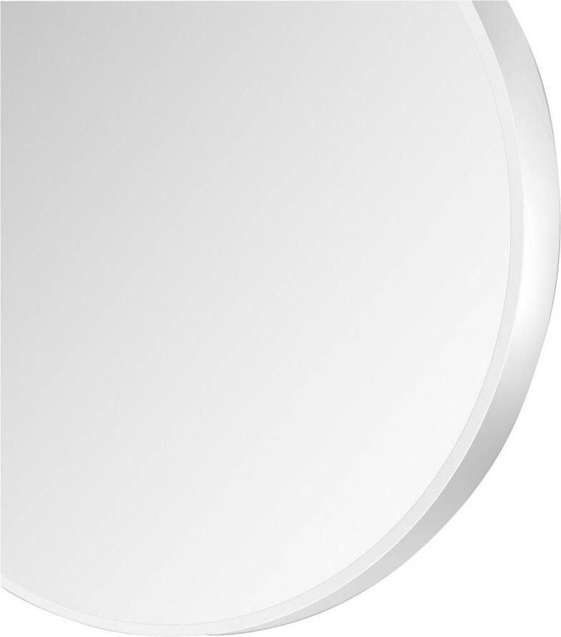 Talos Wandspiegel decoratieve ronde spiegel met aluminiumframe ø 50 cm