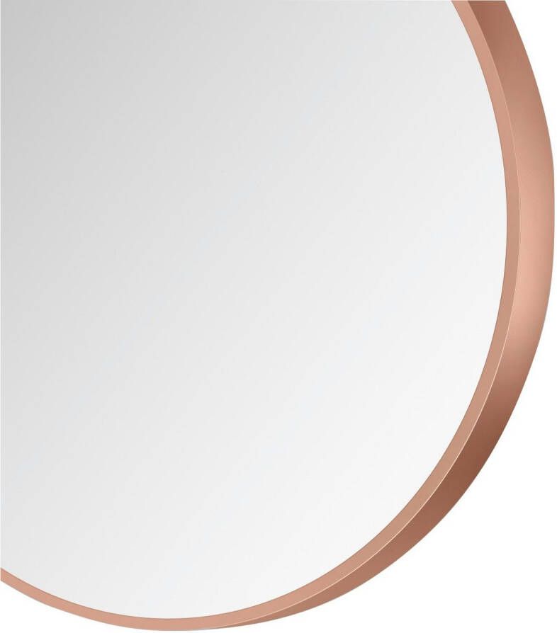 Talos Wandspiegel decoratieve ronde spiegel met aluminiumframe ø 80 cm