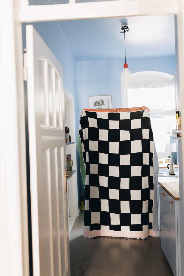TOM TAILOR HOME Plaid Checkmate Bings Kunstenaarscollectie