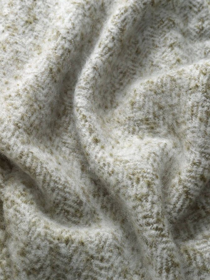 TOM TAILOR HOME Plaid Wooly Herringbone met visgraatpatroon knuffeldeken
