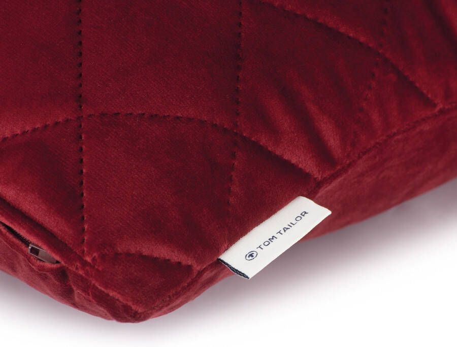 TOM TAILOR HOME Sierkussen FrenchVelvet Quilt Kussenovertrek zonder vulling(1 stuk)