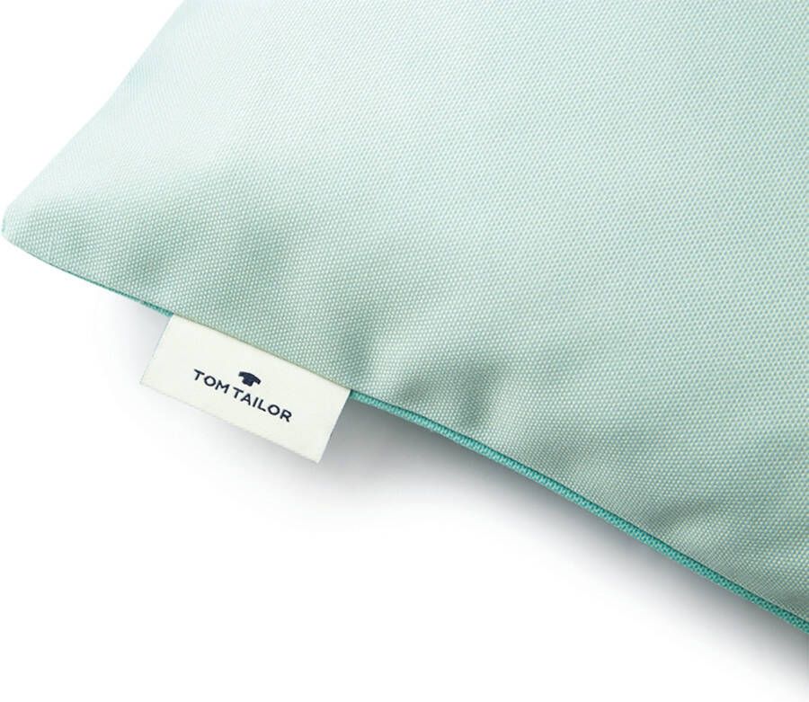TOM TAILOR HOME Sierkussen Dove Signature met paspel kussenovertrek zonder vulling(1 stuk)