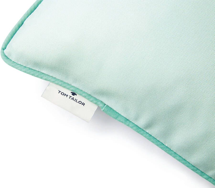 TOM TAILOR HOME Sierkussen Dove Signature met paspel kussenovertrek zonder vulling(1 stuk)