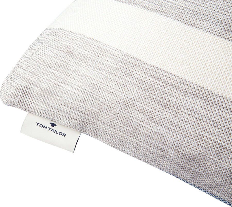 TOM TAILOR HOME Sierkussen Fresh Stripe met modern streepdessin kussenovertrek zonder vulling(1 stuk)