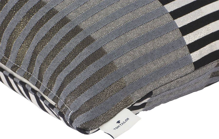 TOM TAILOR HOME Sierkussen Glamour Stripe met gemetalliseerd effectgaren kussenovertrek zonder vulling(1 stuk)