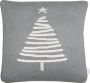 TOM TAILOR HOME Sierkussen Knitted Shiny Tree Gebreide kussenovertrek zonder vulling met kerstboommotief(1 stuk) - Thumbnail 3