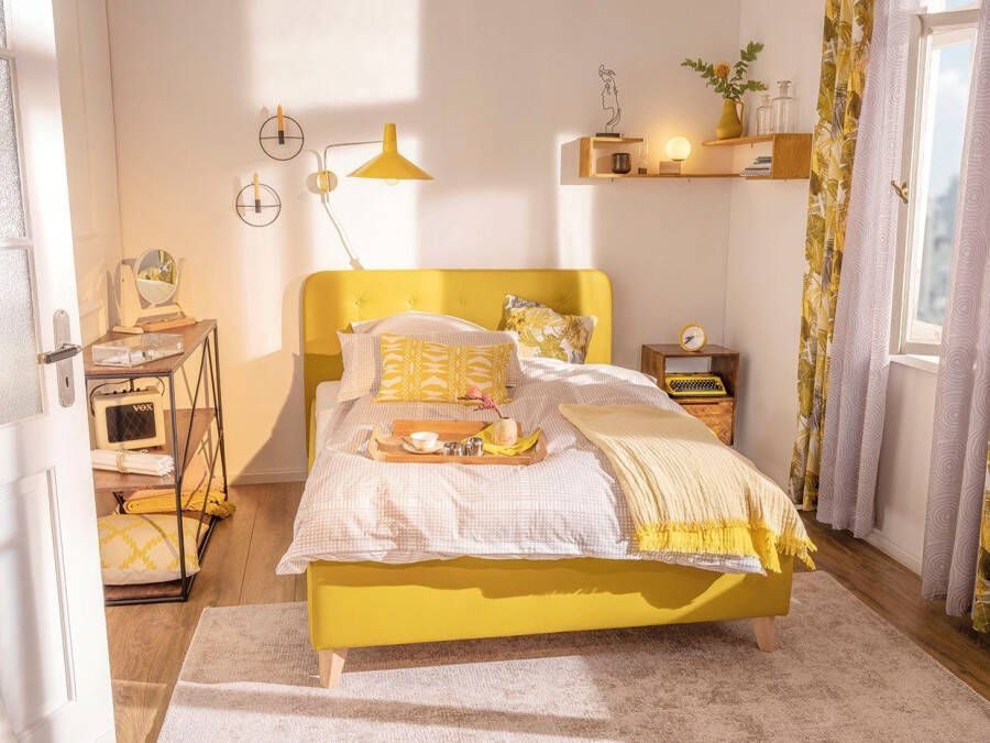 Tom Tailor Sierkussen Yellow Jungle met verschillende jungleplanten (1 stuk)