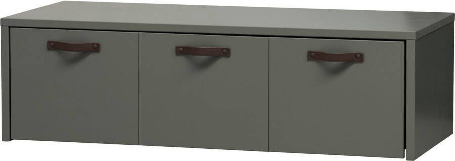 WOOOD Kistbank Stage Zitbank drie ruime opbergvakken breedte 120 cm