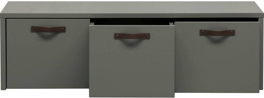 WOOOD Kistbank Stage Zitbank drie ruime opbergvakken breedte 120 cm