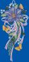 W. Reuter & Sohn Plauener Spitze Raamdecoratie "hibiscusbloesem" in kleur - Thumbnail 2