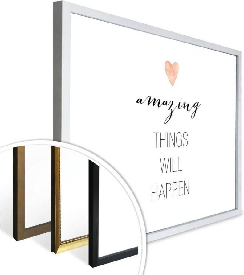 Wall-Art Poster Amazing things Poster zonder lijst (1 stuk)