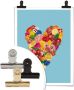 Wall-Art Poster Bloemen hart Poster zonder lijst (1 stuk) - Thumbnail 6