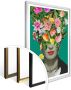 Wall-Art Poster Frida Kahlo in bloemmotief (1 stuk) - Thumbnail 3