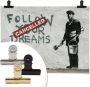 Wall-Art Poster Graffiti afbeelding Follow your dreams (1 stuk) - Thumbnail 4