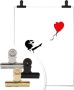 Wall-Art Poster Graffiti afbeelding Girl with the red balloon (1 stuk) - Thumbnail 5