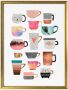 Wall-Art Poster Koffiekopjes multicolour (1 stuk) - Thumbnail 2