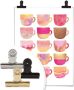 Wall-Art Poster Koffiekopjes pink Poster zonder lijst (1 stuk) - Thumbnail 6
