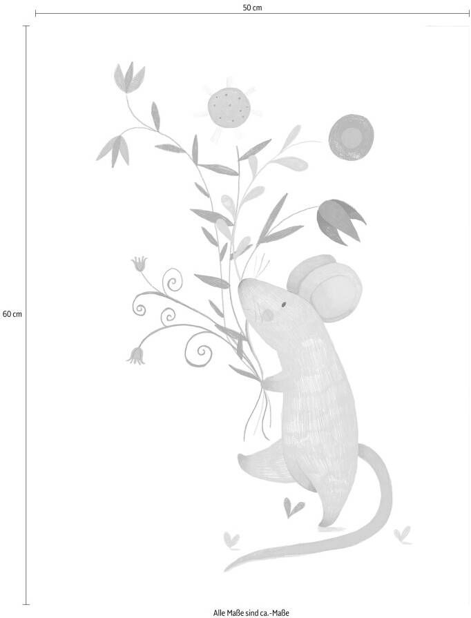Wall-Art Poster Loske kleine muis