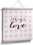 Wall-Art Poster Opschrift liefde Always Love (1 stuk) - Thumbnail 2