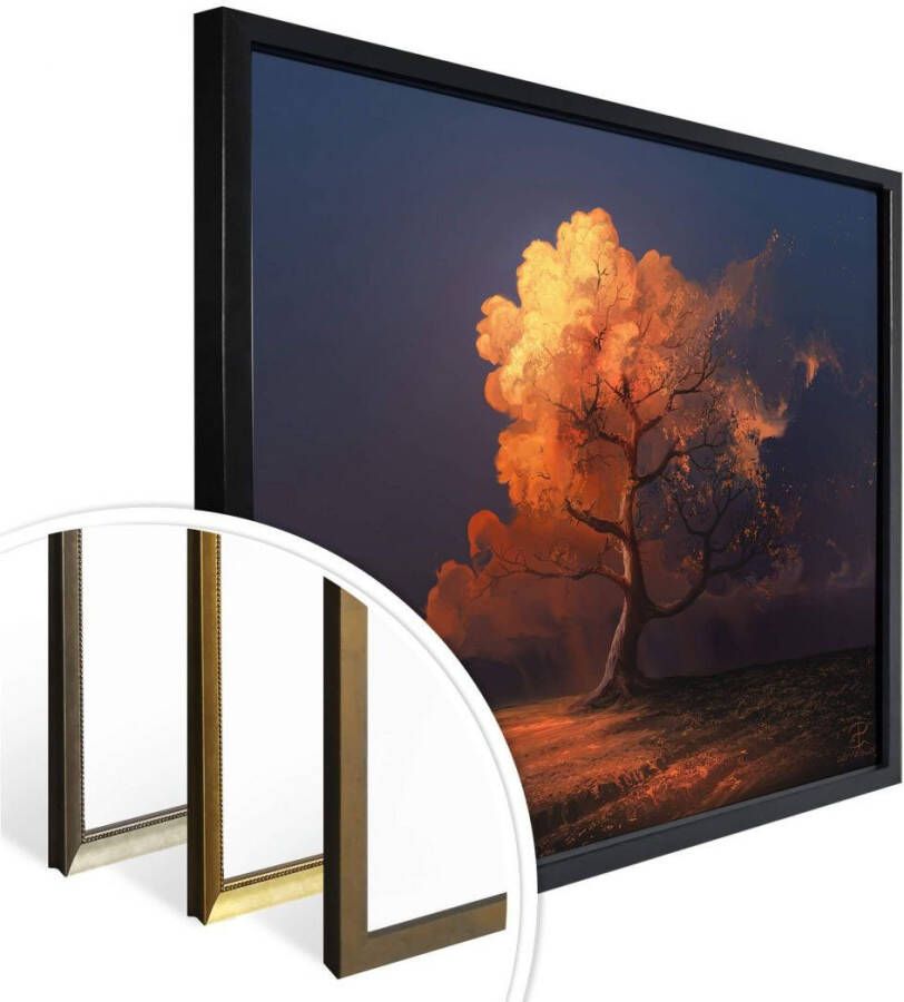 Wall-Art Poster Surrealisme beeld wolken 40x30cm surrealisme beeld later herfst (1 stuk)