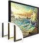 Wall-Art Poster Surrealisme beeld de tijd loopt weg 60x60cm surrealisme beeld oever van de hemel (1 stuk) - Thumbnail 3