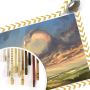 Wall-Art Poster Surrealisme artprint Vliegende wolken (1 stuk) - Thumbnail 4