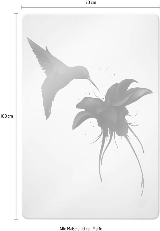 Wall-Art Print op glas Ierland Chorum kolibrie