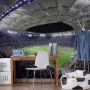 Wall-Art Vliesbehang Hamburger SV in het stadion 's nachts - Thumbnail 2