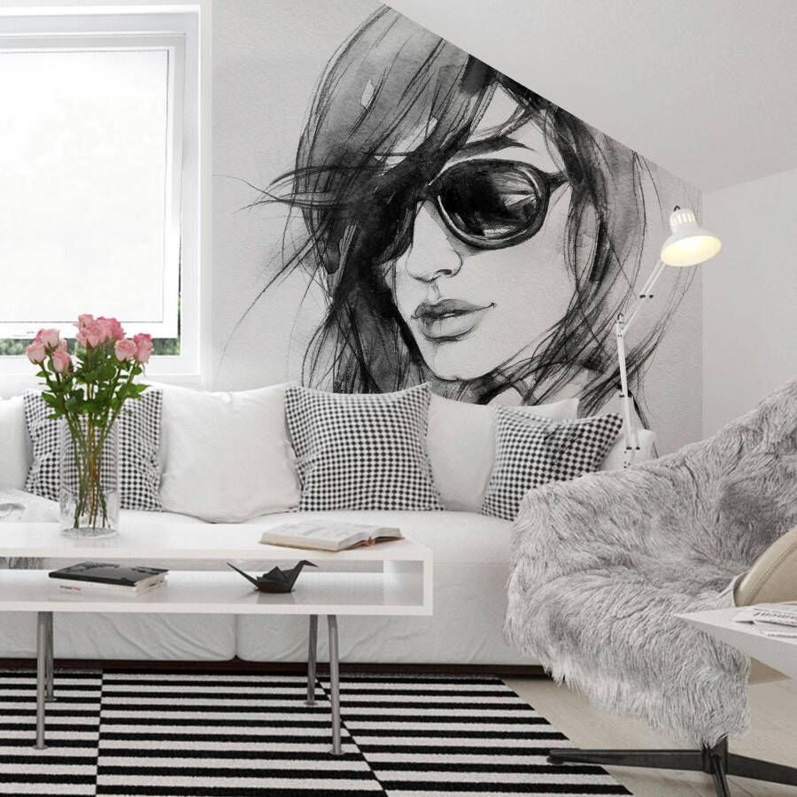 Wall-Art Vliesbehang I wear my sunglasses