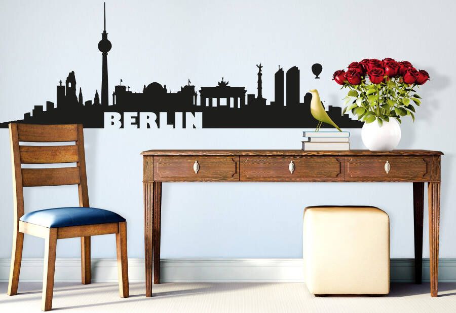 Wall-Art Wandfolie Berlijn Skyline zelfklevend verwijderbaar