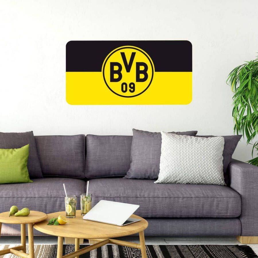 Wall-Art Wandfolie Borussia Dortmund banner zelfklevend verwijderbaar (1 stuk)