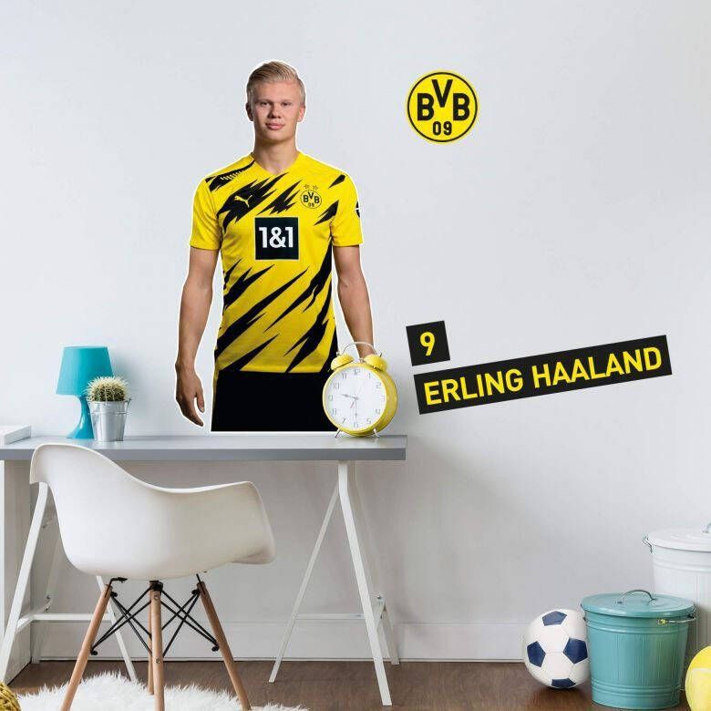 Wall-Art Wandfolie Borussia Dortmund Haaland portret 2020x2021 (1 stuk)