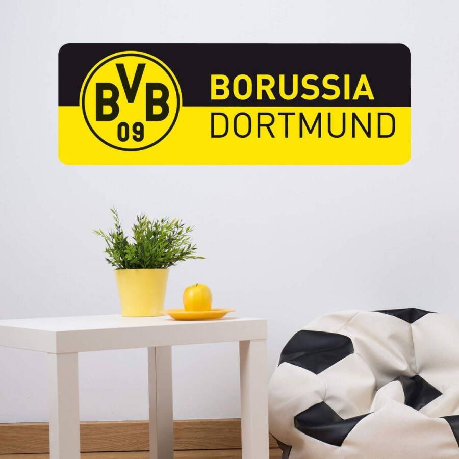 Wall-Art Wandfolie Borussia Dortmund Opschrift banner (1 stuk)
