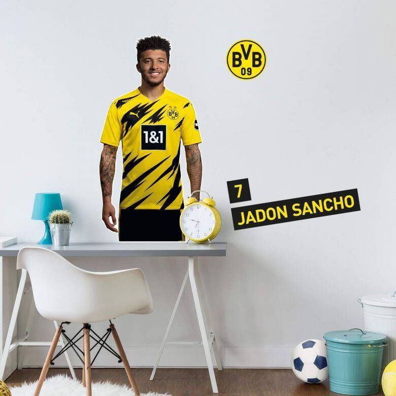 Wall-Art Wandfolie Borussia Dortmund Sancho portret 2020x2021 (1 stuk)