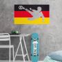 Wall-Art Wandfolie Duitsland vlag + voetballer (1 stuk) - Thumbnail 2
