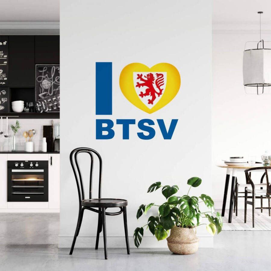 Wall-Art Wandfolie Eintracht Brunswijk I love BTSV (1 stuk)