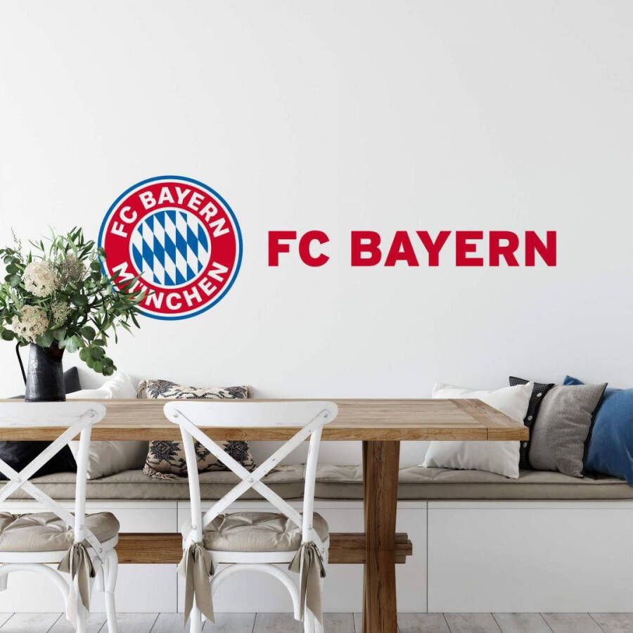 Wall-Art Wandfolie FCB München logo + opschrift (1 stuk)