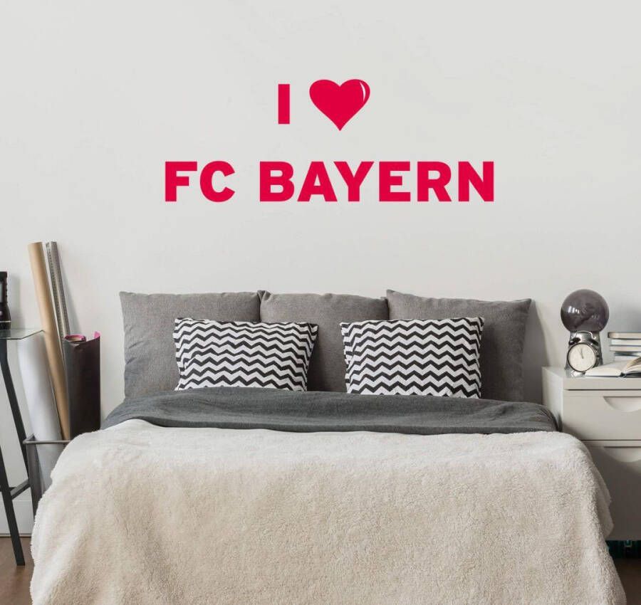 Wall-Art Wandfolie I LOVE FC BAYERN (1 stuk)