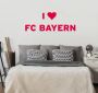 Wall-Art Wandfolie I LOVE FC BAYERN (1 stuk) - Thumbnail 2