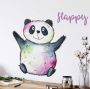 Wall-Art Wandfolie Levensvreugd Happy panda (1 stuk) - Thumbnail 2