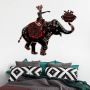 Wall-Art Wandfolie Metallic Elephant Ride zelfklevend verwijderbaar - Thumbnail 2