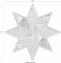 Wall-Art Wandfolie Metallic star silver zelfklevend verwijderbaar - Thumbnail 3