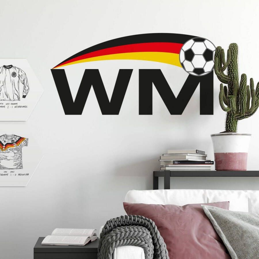 Wall-Art Wandfolie Muursticker wereldkampioenschap voetbal (1 stuk)