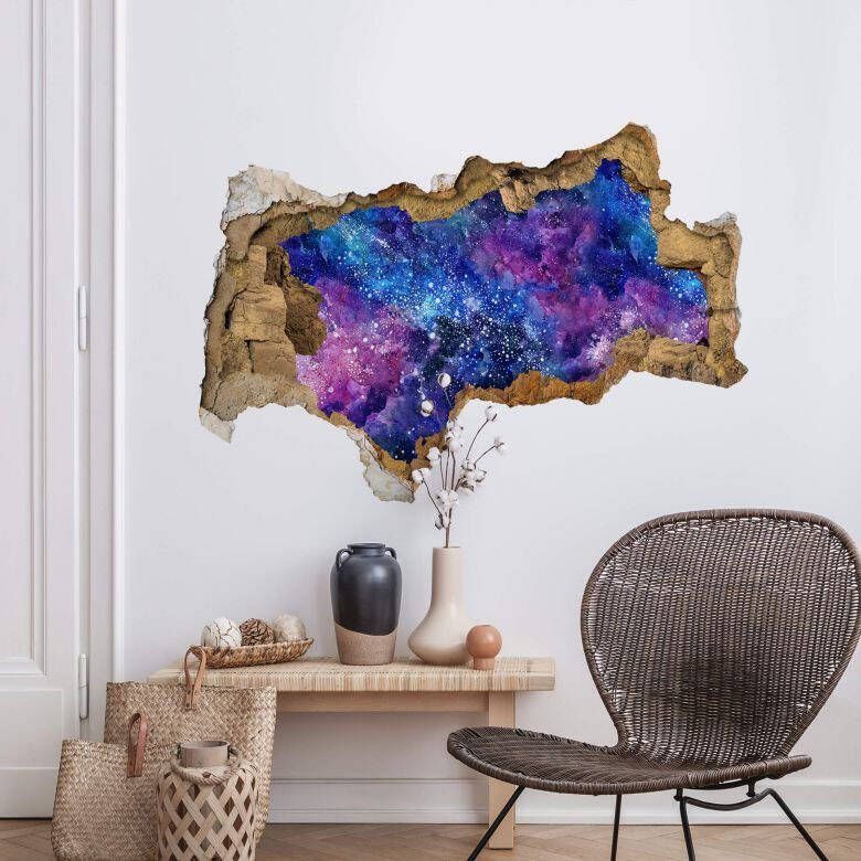 Wall-Art Wandfolie Nebula sticker 3D heelal sterren (1 stuk)